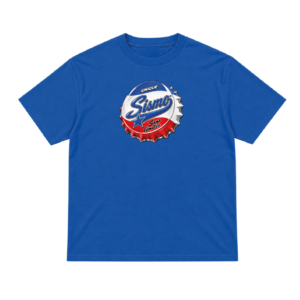 T SHIRT SISMO "BORDEAUX" DESIGN BLEU
